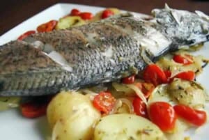 recette Dorade et ses pommes de terre avec cooeko