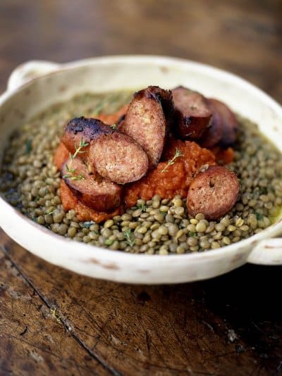 Chipolatas aux Lentilles Vertes au Thermomix – Recette Réconfortante et Facile