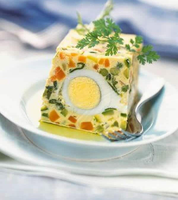 Terrine aux Œufs et Petits Légumes au Thermomix