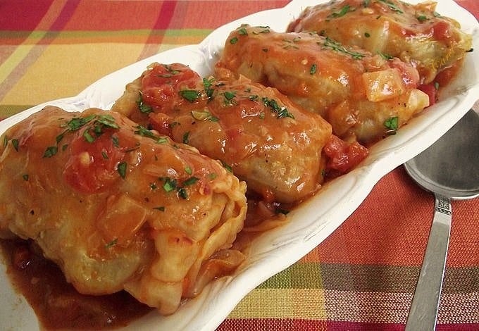 Choux farcis à la viande hachée au Thermomix