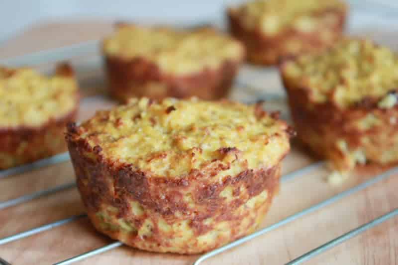 Muffins courgettes et saumon au Thermomix