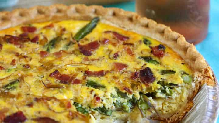 Tarte aux Asperges Champignons et Lardons au Thermomix – Recette Facile