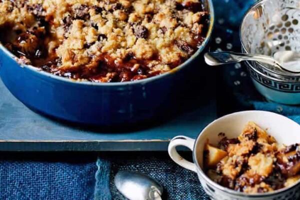 Crumble Poire Chocolat Facile au Thermomix – Recette Gourmande
