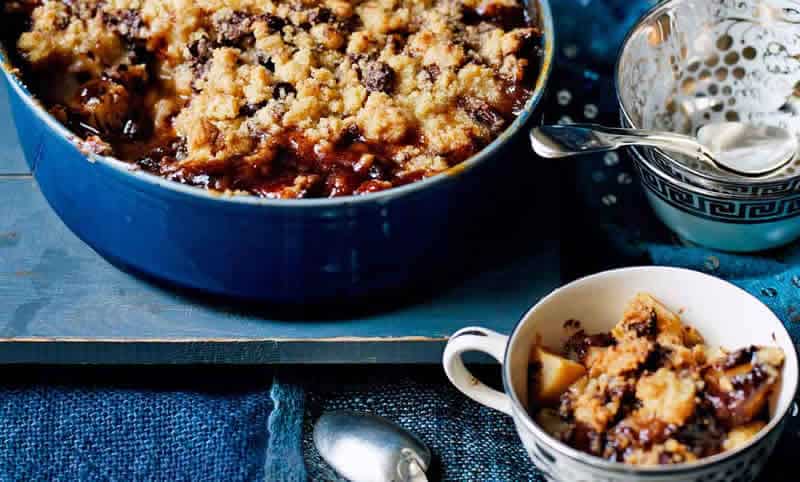 Crumble Poire Chocolat Facile au Thermomix – Recette Gourmande