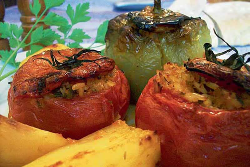 Poivrons farcis à la crétoise au Thermomix : recette facile