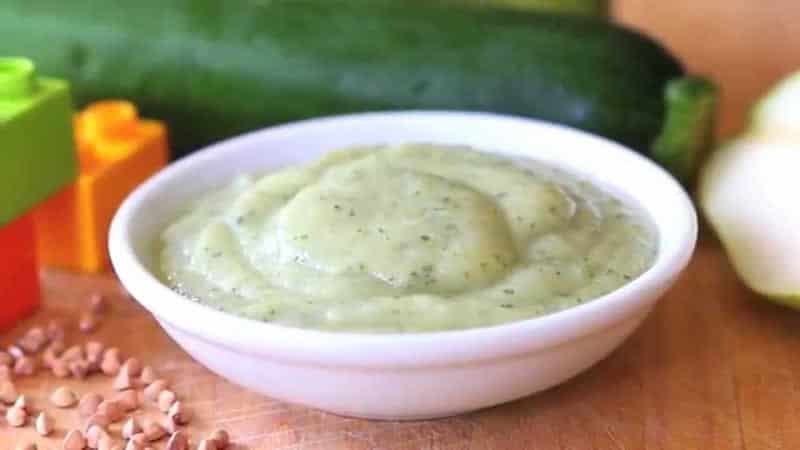 Purée de courgette et pomme de terre au Thermomix pour bébé