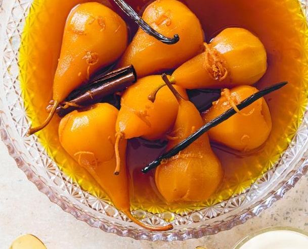 Poires fondantes au Thermomix : recette facile à la vanille et cannelle