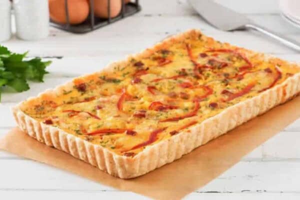 Quiche au poivron et chorizo facile au Thermomix