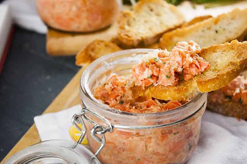 Rillette de saumon Recette WW au Thermomix : 4 PP par portion