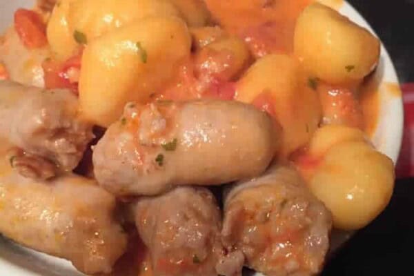 Chipolatas gnocchis au Cookeo : recette facile en 15 minutes