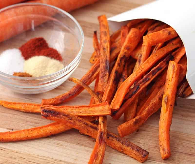 Frites de carottes au Thermomix : recette légère au four
