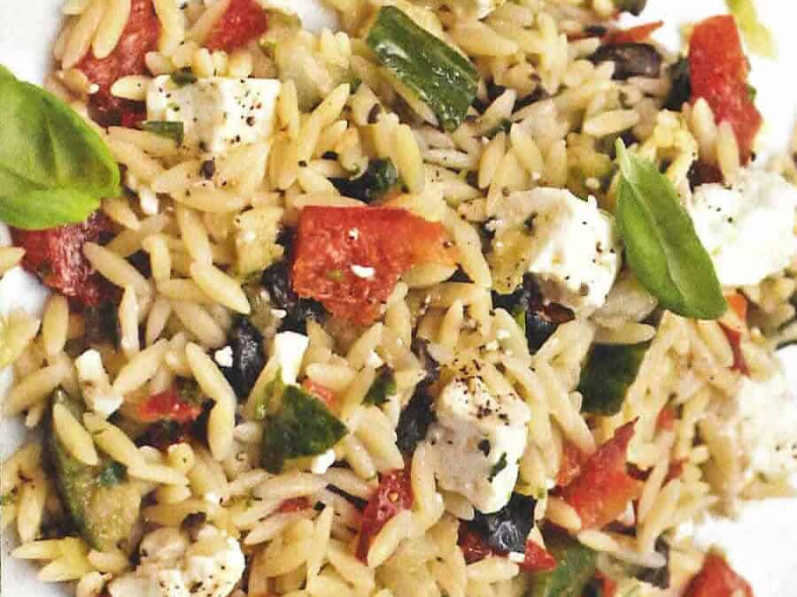 Salade de risoni au Thermomix : recette fraîche à la feta