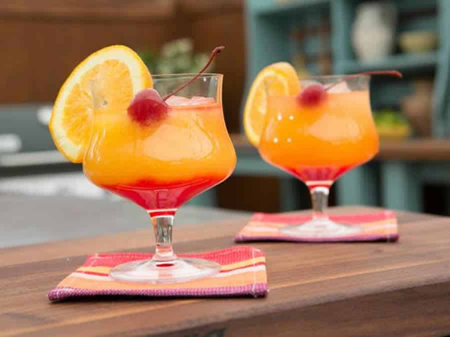 Téquila sunrise au Thermomix : cocktail facile en dégradé