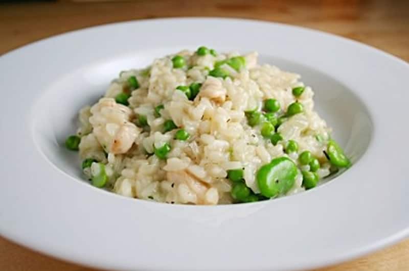 Risotto aux fèves et petits pois avec Thermomix