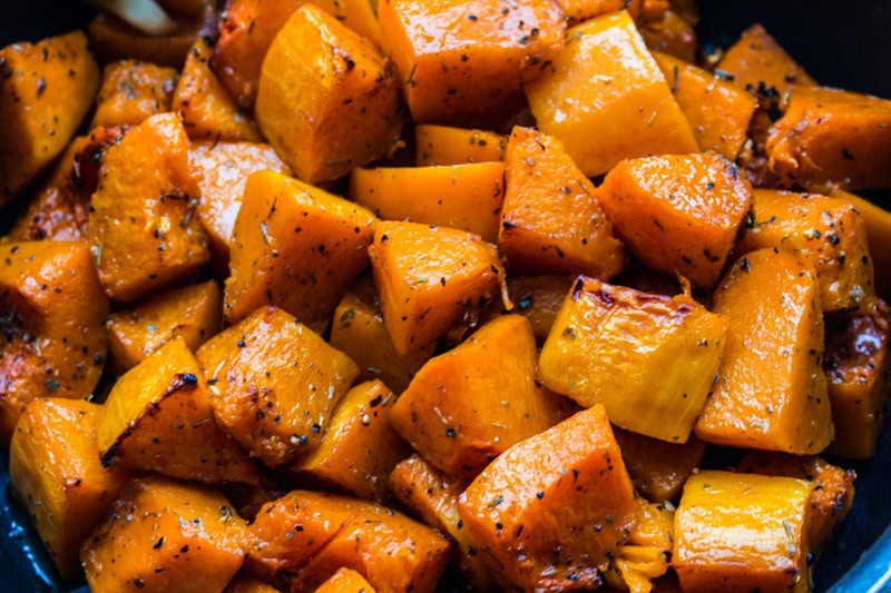 Butternut rôti au four recette Weight Watchers, caramélisé et léger
