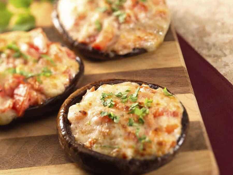 Champignons Farcis aux Herbes au Thermomix : Recette Apéritive