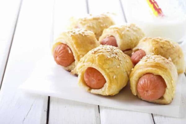 Feuilletés aux saucisses au Thermomix : Recette Apéro Facile