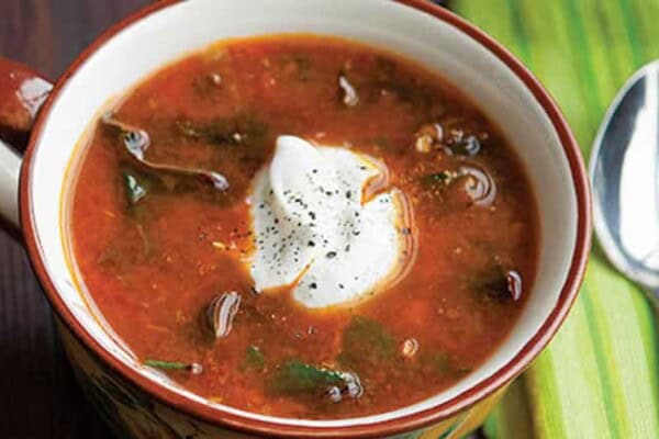 Soupe de Blettes au Jus de Tomates au Thermomix