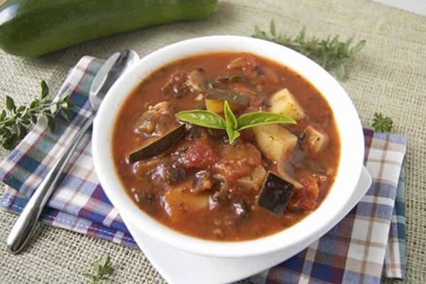 Soupe de Soupe de courgettes et d'aubergines au Companion : Recette Facile