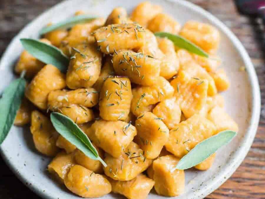 Gnocchis de Patate douce et épinards au thermomix