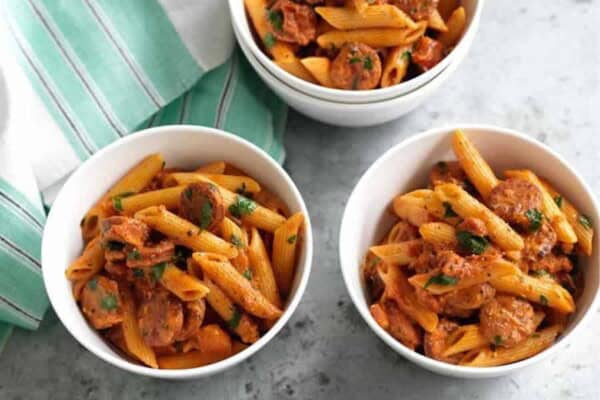 Pâtes au Chorizo et au Jambon au Thermomix : la Recette Facile