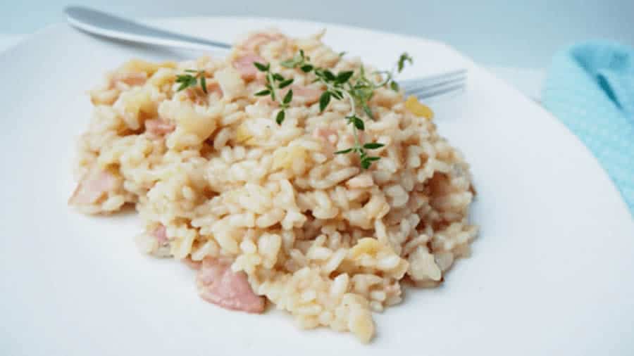 Risotto de Poireau aux Lardons au Thermomix : Recette Facile
