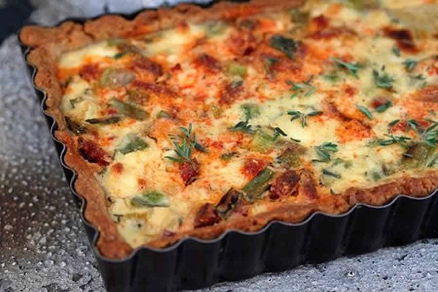 Tarte aux Tomates, Ricotta et Chorizo au Thermomix – Recette Facile