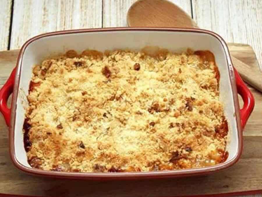 Crumble d’aubergine et mozzarella au thermomix