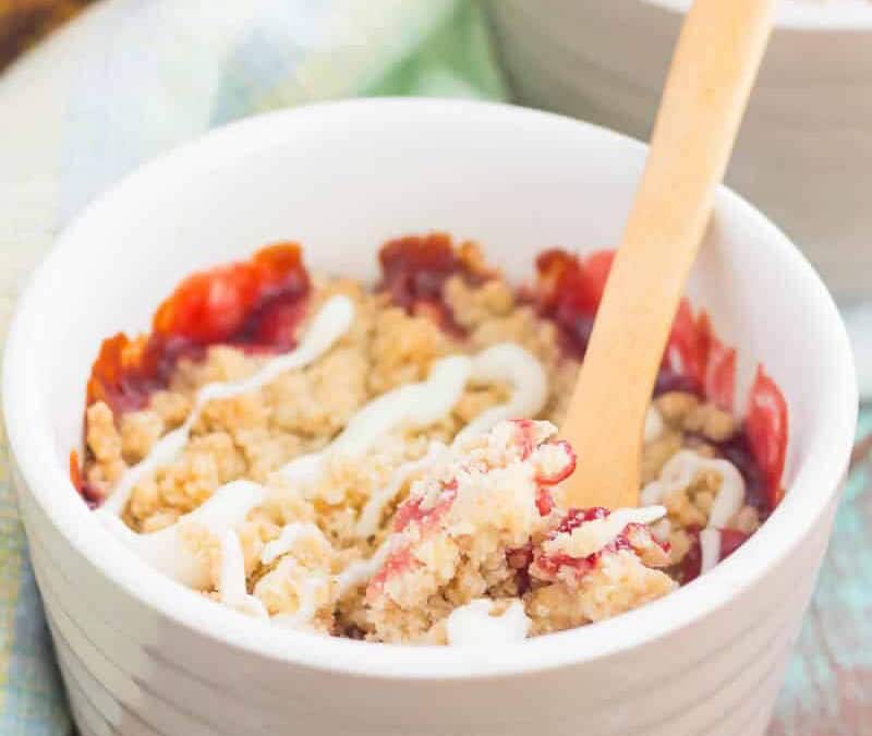 Crumble Framboise Chocolat Blanc au Thermomix : gourmand et facile