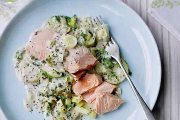 Filet de Saumon aux Poireaux au Thermomix – Recette Facile