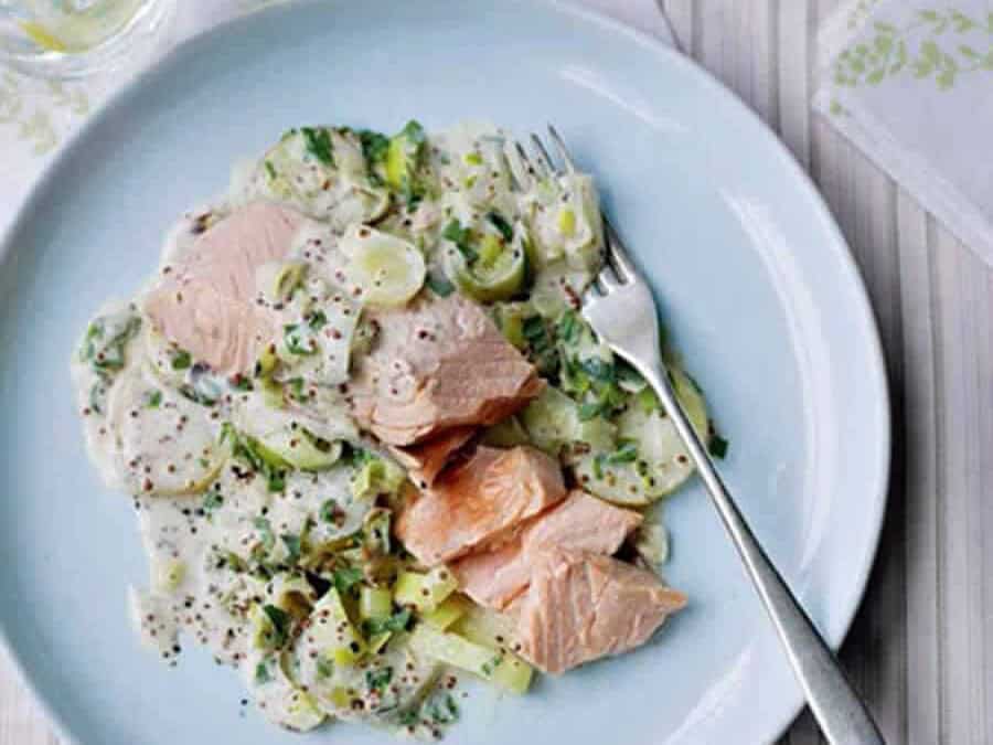 Filet de Saumon aux Poireaux au Thermomix – Recette Facile