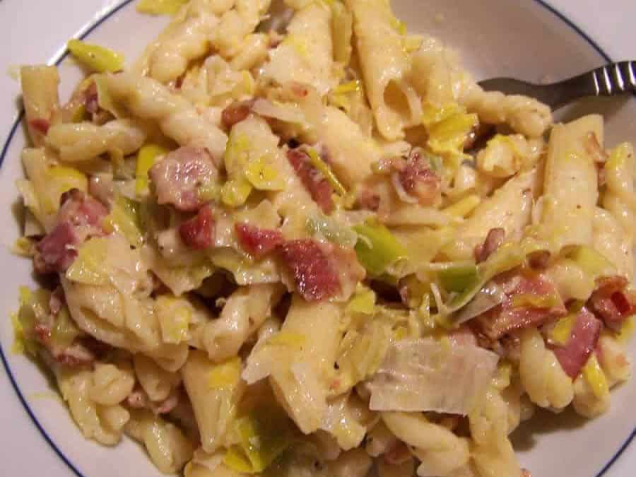 Pâtes aux Poireaux et Lardons au Thermomix : rapide et savoureux