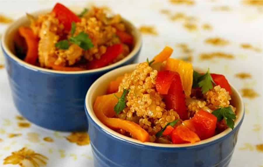 Quinoa au Sauce Basquaise au Thermomix : végétarien et savoureux