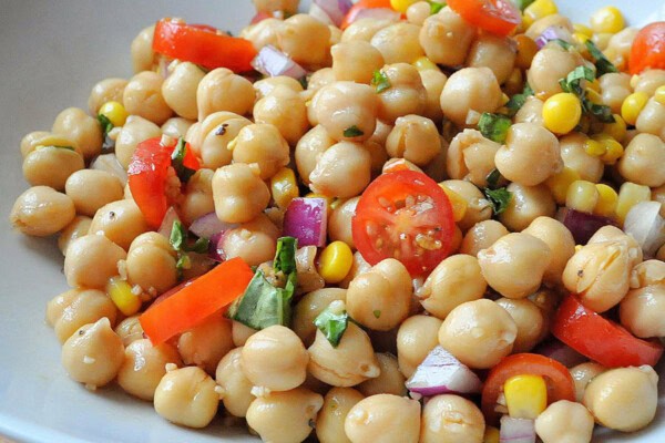 Salade de Pois Chiches Recette WW : fraîche et 0 SP