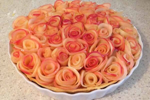 Tarte aux Fleurs de Pommes au Thermomix : élégante et gourmande