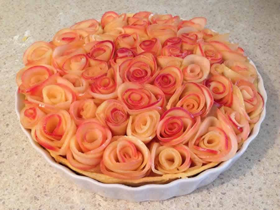 Tarte aux Fleurs de Pommes au Thermomix : élégante et gourmande