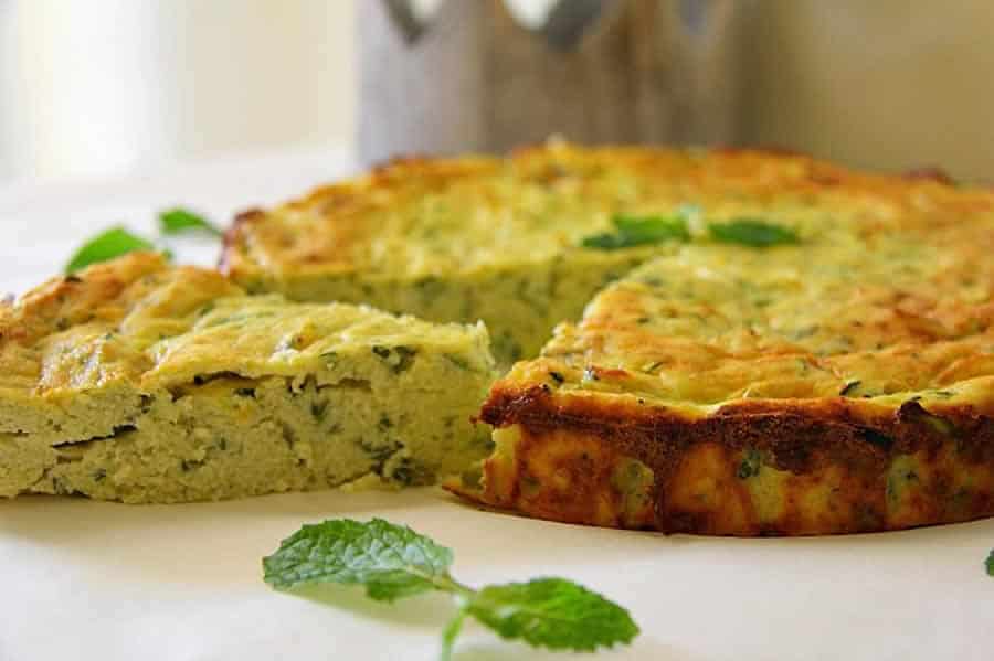 Cake courgettes menthe et feta au Thermomix