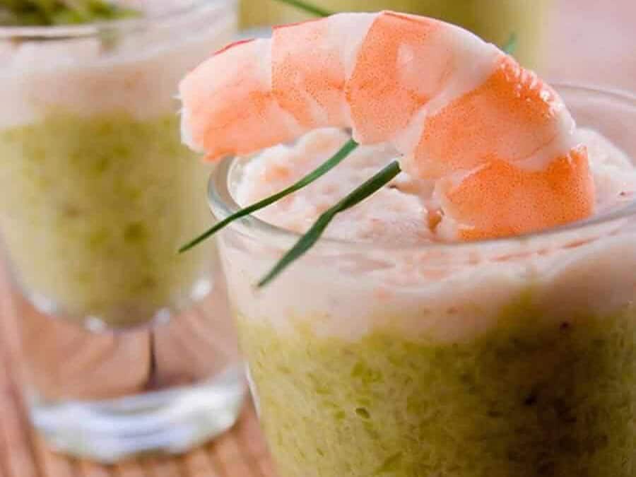 Verrines asperges saumon au Thermomix