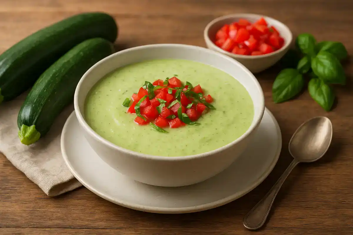 Gaspacho de courgettes au Thermomix