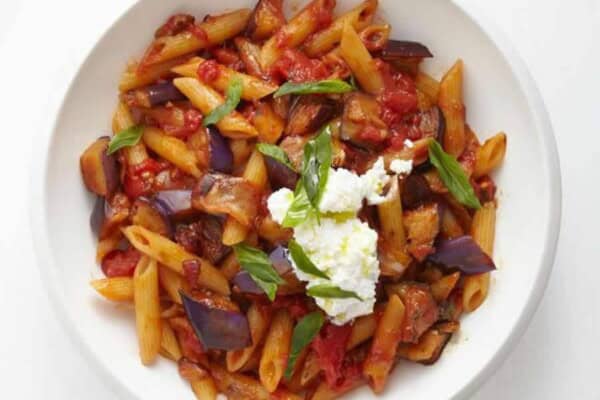 Pâtes à la Sauce aux Aubergines au Thermomix : Prêtes en 47 Min