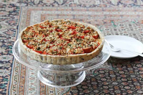 Quiche aux anchois et tomates cerises au thermomix