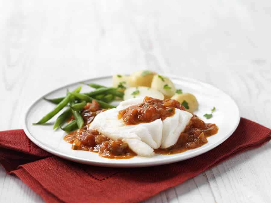 Dos de cabillaud sauce chorizo au thermomix
