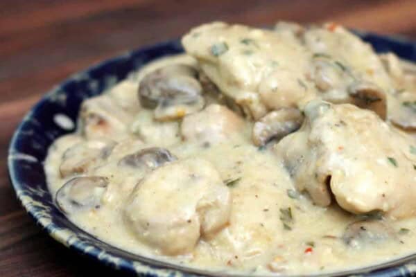 Escalope de poulet aux champignons au thermomix