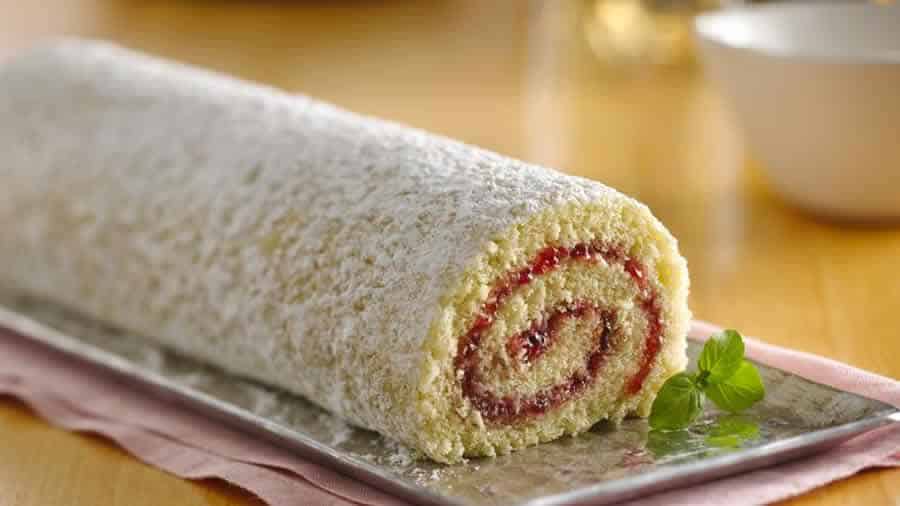 Gâteau roulé à la framboise au thermomix
