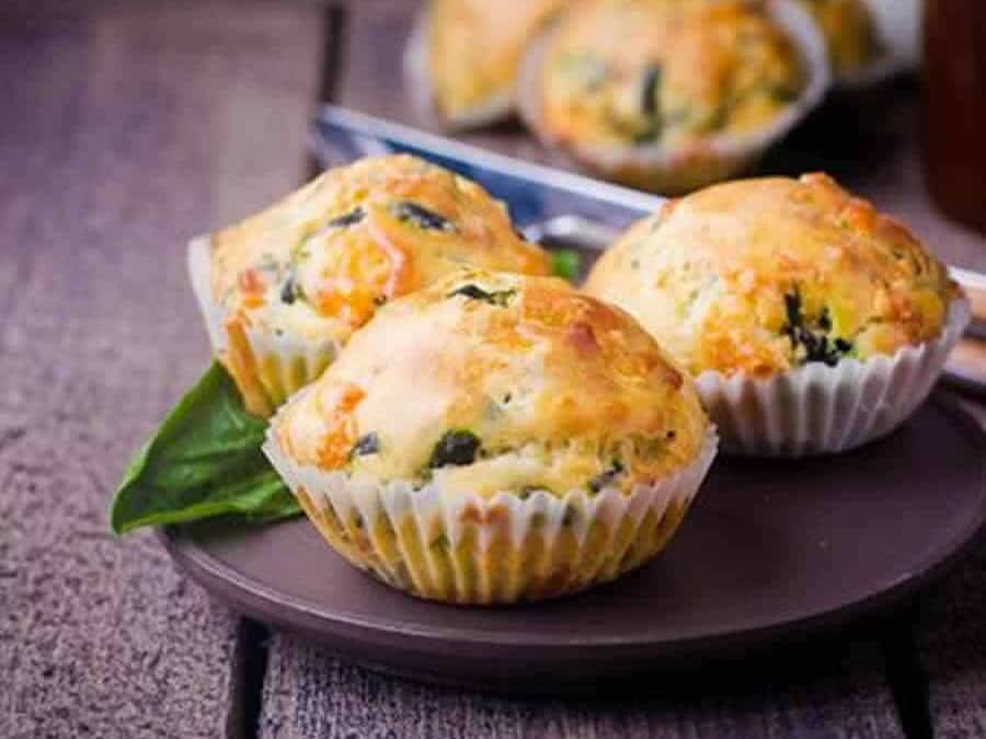 Mini muffins aux épinards et à la feta au thermomix