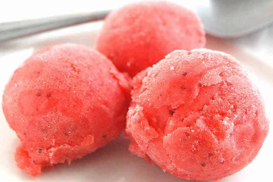 Sorbet express à la fraise au Thermomix (Recette247)