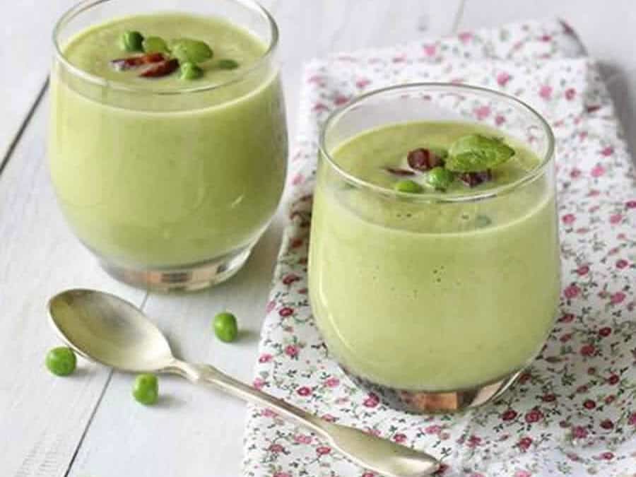 Velouté glacé de petits pois à la menthe au thermomix