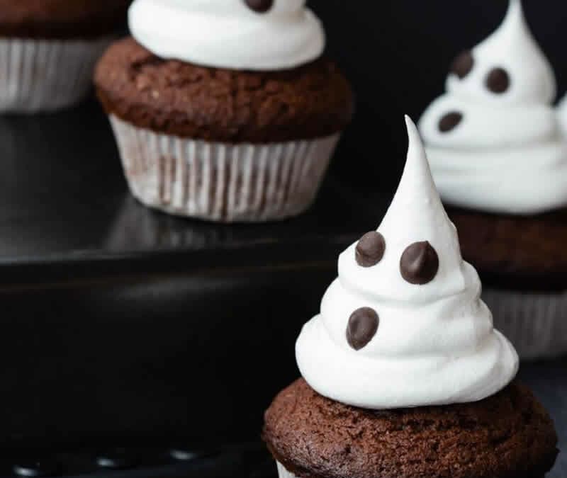 Cupcakes fantômes d'Halloween au thermomix
