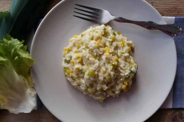 Risotto au poireau et gorgonzola au thermomix