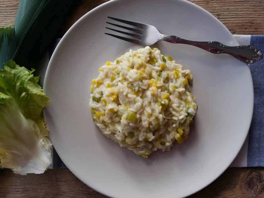 Risotto au poireau et gorgonzola au thermomix